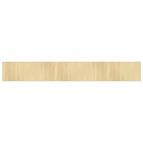 Vloerkleed rechthoekig 70x500 cm bamboe lichtnaturel 2