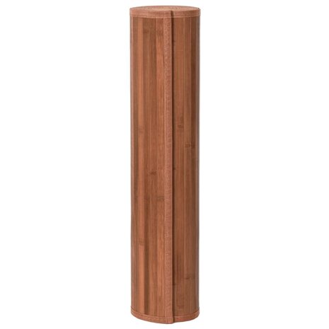 Vloerkleed rechthoekig 80x100 cm bamboe bruin 3