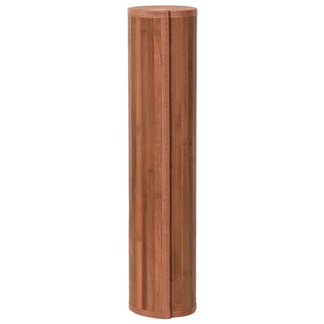 Vloerkleed rechthoekig 80x400 cm bamboe bruin 3