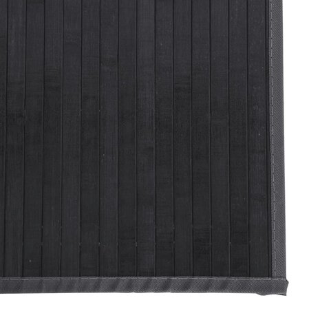 Vloerkleed rechthoekig 100x200 cm bamboe grijs 6