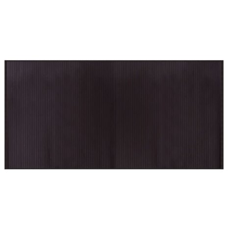 Vloerkleed rechthoekig 100x200 cm bamboe donkerbruin 2