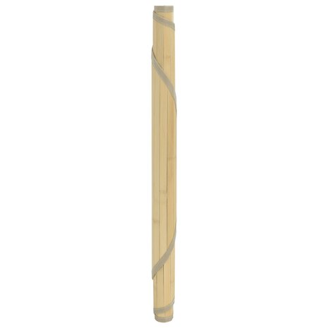 Vloerkleed rond 60 cm bamboe lichtnaturel 3