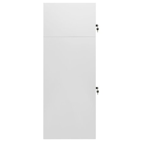 Zadelkast 53x53x140 cm staal lichtgrijs 3