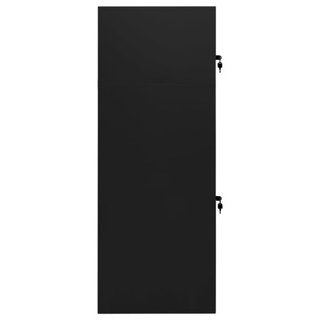 Zadelkast 53x53x140 cm staal zwart 3