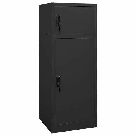 Zadelkast 53x53x140 cm staal antracietkleurig 1