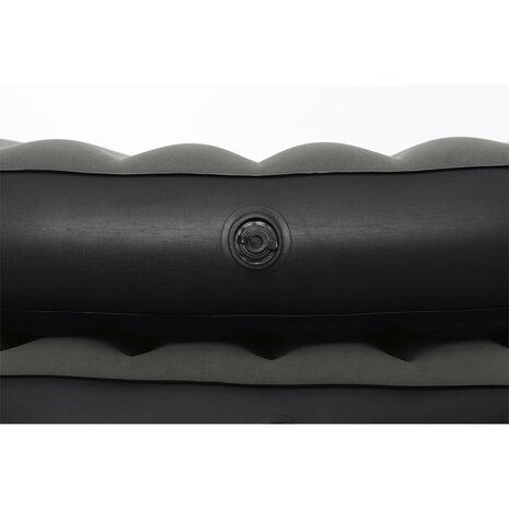 Bestway Luchtbed 3-in-1 opblaasbaar 188x99x25 cm zwart en grijs 6
