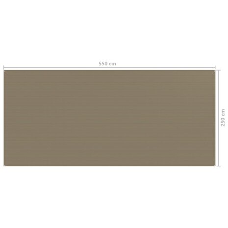 Tenttapijt 250x550 cm taupe 4