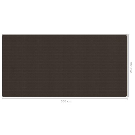 Tenttapijt 250x500 cm bruin 4