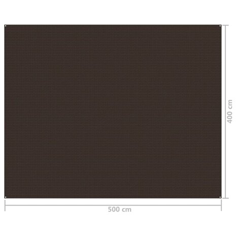 Tenttapijt 400x500 cm bruin 4