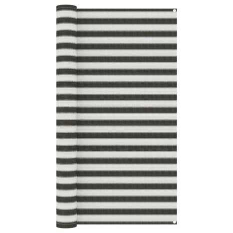 Tenttapijt 200x300 cm antracietkleurig en wit 1
