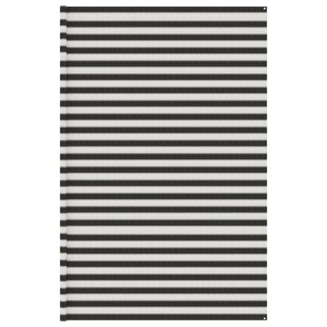 Tenttapijt 400x400 cm HDPE antracietkleurig en wit 1