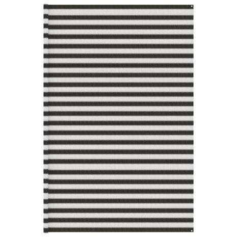 Tenttapijt 400x600 cm HDPE antracietkleurig en wit 1