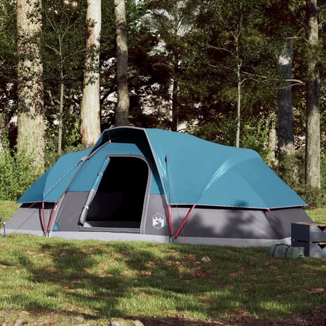 Koepeltent 9-persoons waterdicht blauw 1