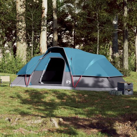 Koepeltent 9-persoons waterdicht blauw 3