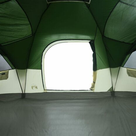 Koepeltent voor gezin 11-persoons waterdicht groen 10