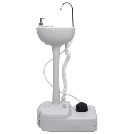 Kampeerwasbak met tent draagbaar 20 L 8