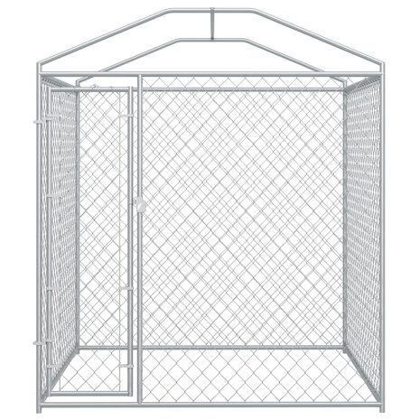 Hondenkennel voor buiten met dak 193x193x225 cm 3