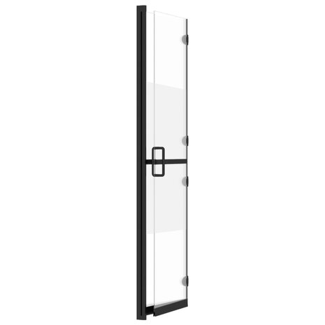 Inloopdouchewand inklapbaar 70x190 cm ESG-glas halfmat 6