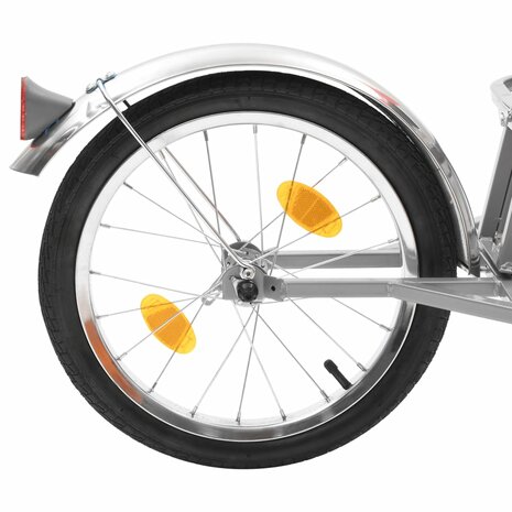 Fietskar met tas oranje en zwart 6