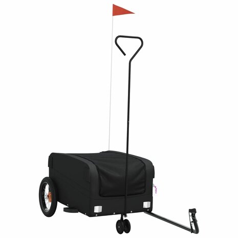Fietstrailer 30 kg ijzer zwart 2