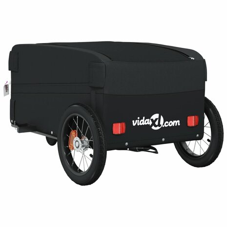 Fietstrailer 30 kg ijzer zwart 8