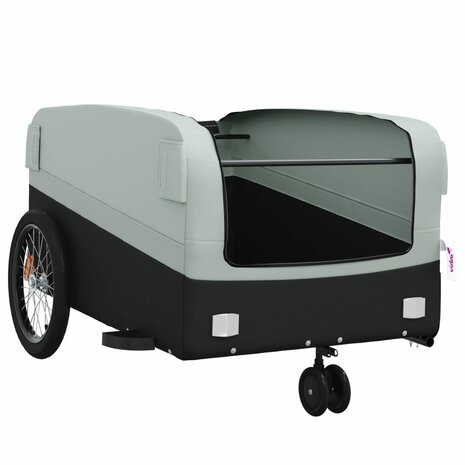 Fietstrailer 45 kg ijzer zwart en grijs 5