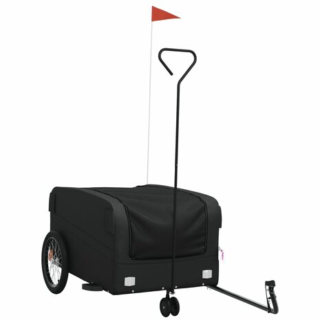 Fietstrailer 45 kg ijzer zwart 2
