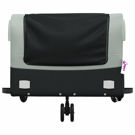 Fietstrailer 45 kg ijzer zwart en grijs 6
