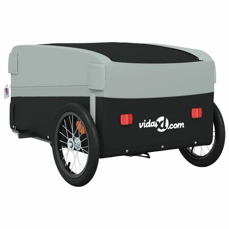 Fietstrailer 45 kg ijzer zwart en grijs 8