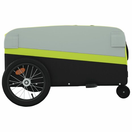 Fietstrailer 45 kg ijzer zwart en groen 7