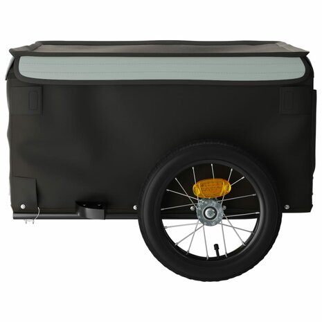 Fietstrailer 30 kg ijzer zwart en grijs 7