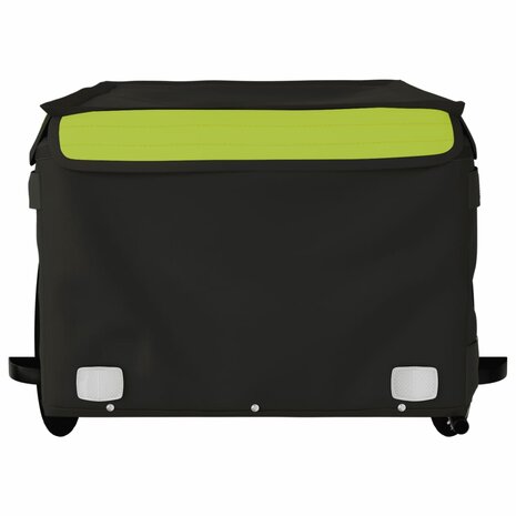 Fietstrailer 45 kg ijzer zwart en groen 5