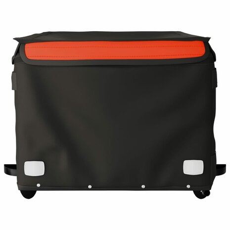 Fietstrailer 45 kg ijzer zwart en oranje 5