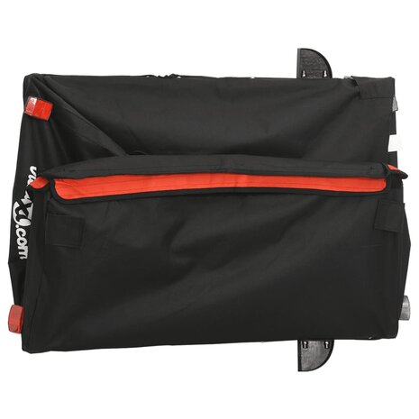 Fietstrailer 45 kg ijzer zwart en oranje 9