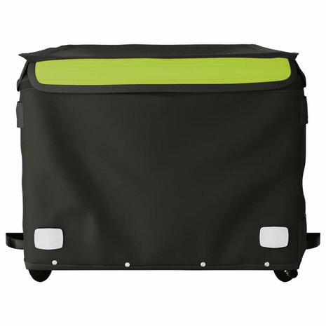 Fietstrailer 45 kg ijzer zwart en groen 6