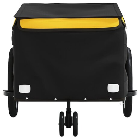 Fietstrailer 30 kg ijzer zwart en geel 6