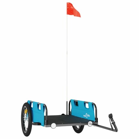 Fietstrailer oxford stof en ijzer blauw 2