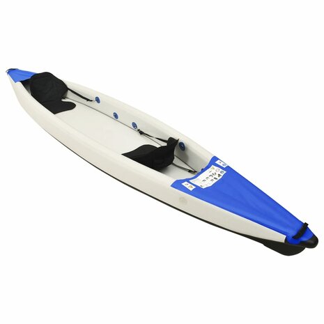 Kajak opblaasbaar 424x81x31 cm polyester blauw 2
