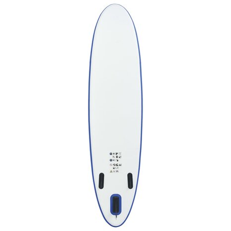 Stand-up paddleboard opblaasbaar blauw en wit 4