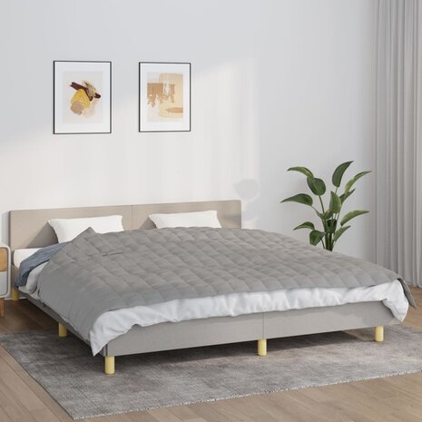 Verzwaringsdeken 155x220 cm 11 kg stof grijs 1
