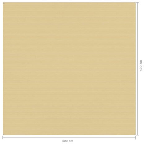 Tenttapijt 400x400 cm beige 4