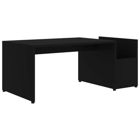 Salontafel 90x45x35 cm bewerkt hout zwart 2