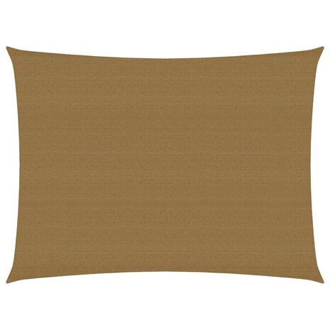 Zonnezeil 160 g/m² 3,5x4,5 m HDPE taupe 1