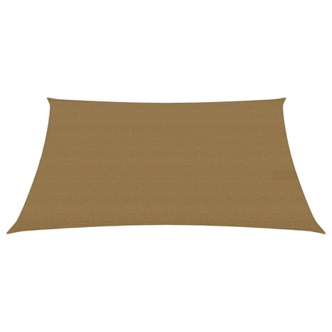 Zonnezeil 160 g/m² 3,5x4,5 m HDPE taupe 2