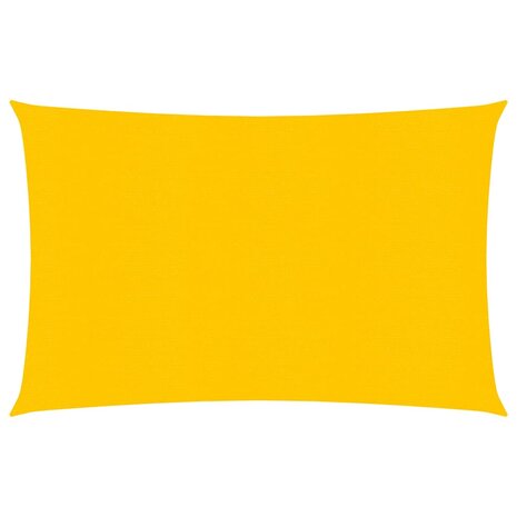 Zonnezeil 160 g/m² rechthoekig 2x3 m HDPE geel 1