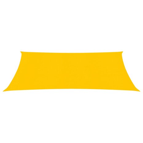 Zonnezeil 160 g/m² rechthoekig 2x3 m HDPE geel 2