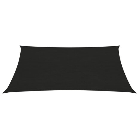 Zonnezeil 160 g/m² 2x3,5 m HDPE zwart 2