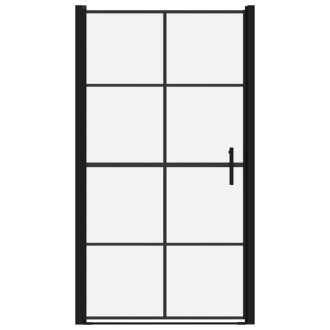 Douchedeur 100x178 cm gehard glas zwart 3