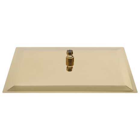 Regendouchekop vierkant 50x50 cm roestvrij staal goudkleurig 4