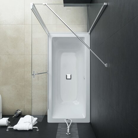 Douche klapwand 120x68x130 cm ESG 6